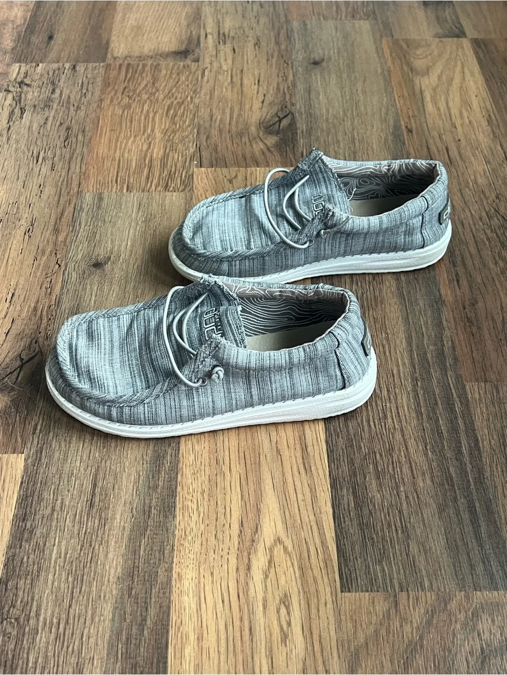 Hey Dude Kids Light Gray Shoes